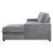 Morelia 2-Piece Sectional with Pull-out Bed and Right Chaise with Hidden Storage in Gray - 9468DG*2RC2L - FAMSA Furniture (TX)