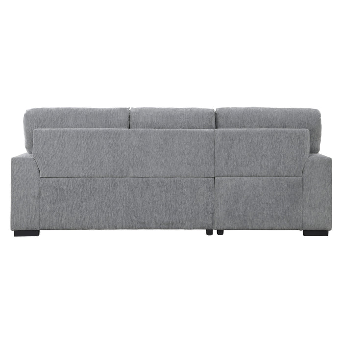 Morelia 2-Piece Sectional with Pull-out Bed and Left Chaise with Hidden Storage in Gray - 9468DG*2LC2R - FAMSA Furniture (TX)