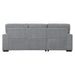 Morelia 2-Piece Sectional with Pull-out Bed and Left Chaise with Hidden Storage in Gray - 9468DG*2LC2R - FAMSA Furniture (TX)
