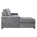 Morelia 2-Piece Sectional with Pull-out Bed and Left Chaise with Hidden Storage in Gray - 9468DG*2LC2R - FAMSA Furniture (TX)