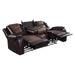 Briscoe Double Reclining Sofa with Center Drop-Down Cup Holders in Brown - 9470BR-3 - FAMSA Furniture (TX)