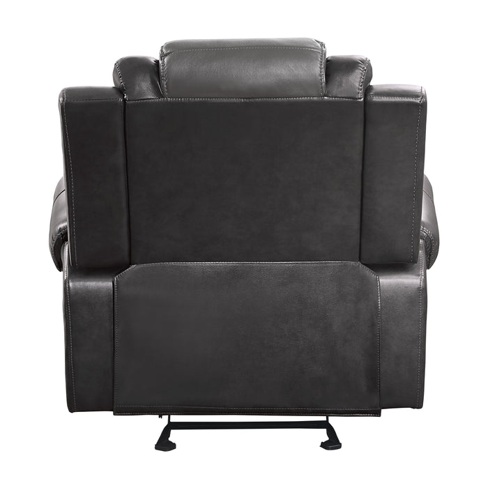Briscoe Glider Reclining Chair in Gray - 9470GY-1 - FAMSA Furniture (TX)