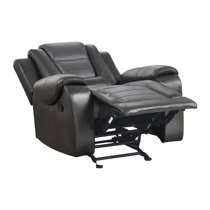 Briscoe Glider Reclining Chair in Gray - 9470GY-1 - FAMSA Furniture (TX)