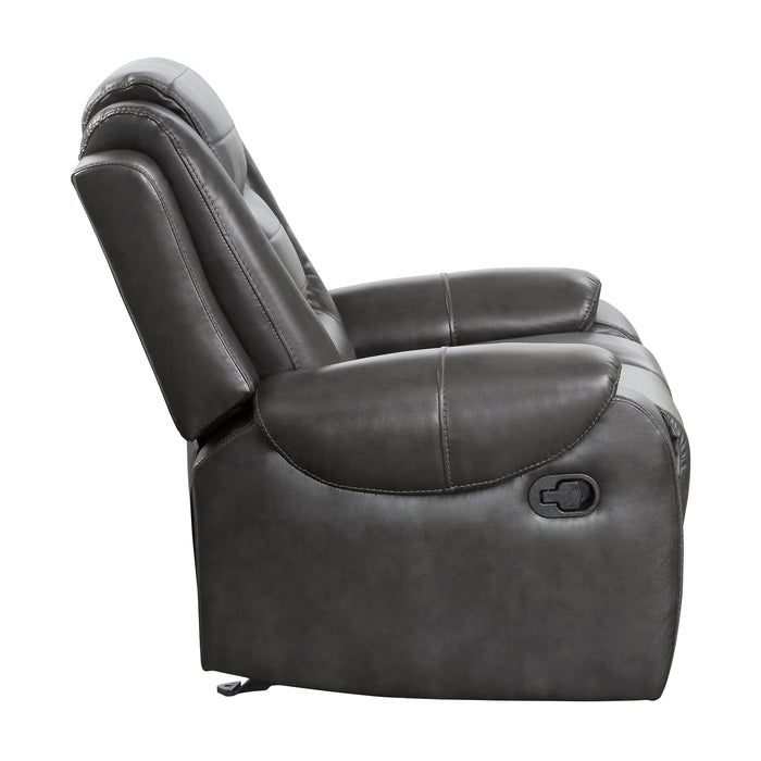 Briscoe Glider Reclining Chair in Gray - 9470GY-1 - FAMSA Furniture (TX)