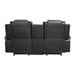 Briscoe Double Glider Reclining Loveseat with Center Console in Gray - 9470GY-2 - FAMSA Furniture (TX)