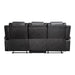 Briscoe Double Reclining Sofa with Center Drop-Down Cup Holders in Gray - 9470GY-3 - FAMSA Furniture (TX)