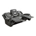 Briscoe Double Reclining Sofa with Center Drop-Down Cup Holders in Gray - 9470GY-3 - FAMSA Furniture (TX)