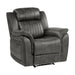 Centeroak Reclining Chair in Gray/Brown - 9479BRG-1 - FAMSA Furniture (TX)
