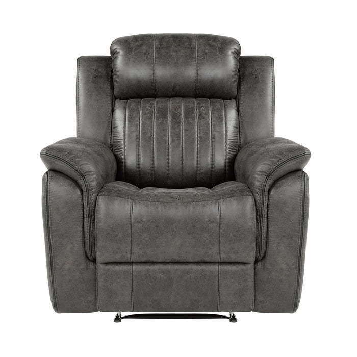 Centeroak Reclining Chair in Gray/Brown - 9479BRG-1 - FAMSA Furniture (TX)