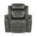 Centeroak Reclining Chair in Gray/Brown - 9479BRG-1 - FAMSA Furniture (TX)