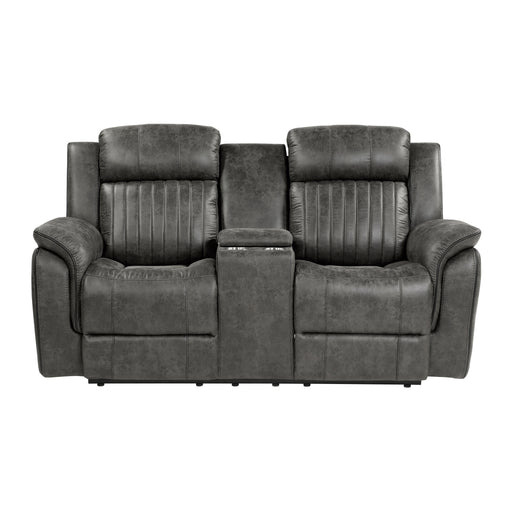 9479BRG-2 DOUBLE RECLINING LOVE SEAT WITH CENTER CONSOLE image