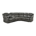 Centeroak 3-Piece Reclining Sectional with Left Console in Gray/Brown - 9479BRG*SC - FAMSA Furniture (TX)