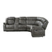 Centeroak 3-Piece Reclining Sectional with Left Console in Gray/Brown - 9479BRG*SC - FAMSA Furniture (TX)