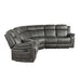 Centeroak 3-Piece Reclining Sectional with Left Console in Gray/Brown - 9479BRG*SC - FAMSA Furniture (TX)