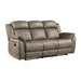Centeroak Double Reclining Sofa in Brown - 9479SDB-3 - FAMSA Furniture (TX)