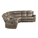Centeroak 3-Piece Reclining Sectional with Left Console in Brown - 9479SDB*SC - FAMSA Furniture (TX)