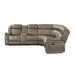 Centeroak 3-Piece Reclining Sectional with Left Console in Brown - 9479SDB*SC - FAMSA Furniture (TX)