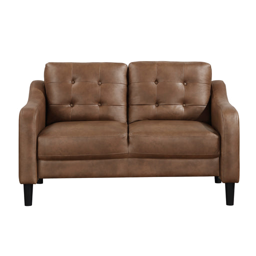 Mallory Loveseat in Brown - 9489BRW-2 - FAMSA Furniture (TX)