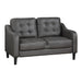 Mallory 2pc Set: Sofa, Love in Gray - 9489GRY*2 - FAMSA Furniture (TX)