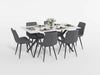 Brixley Dining Table in Black/Gray - 5916-63* - FAMSA Furniture (TX)