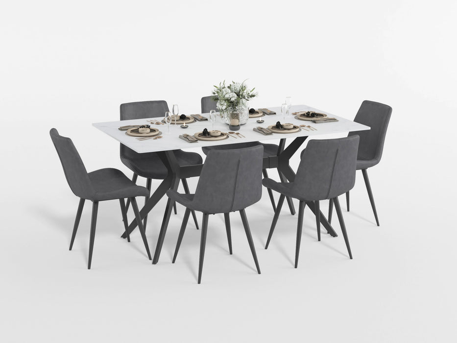 Brixley Dining Table in Black/Gray - 5916-63* - FAMSA Furniture (TX)