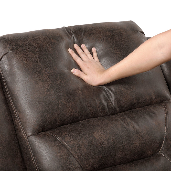 Hazen Double Reclining Love Seat With Center Console