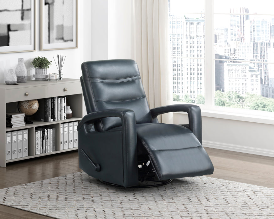Camden Swivel Glider Reclining Chair in Blue - 9500NV-1 - FAMSA Furniture (TX)