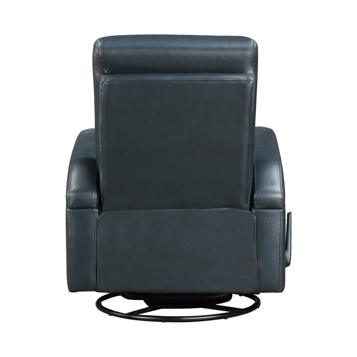 Camden Swivel Glider Reclining Chair in Blue - 9500NV-1 - FAMSA Furniture (TX)