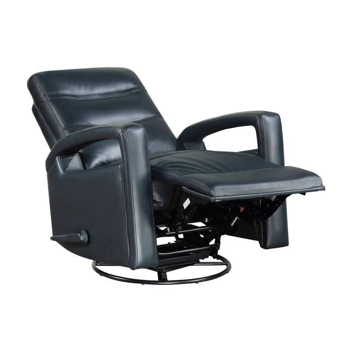 Camden Swivel Glider Reclining Chair in Blue - 9500NV-1 - FAMSA Furniture (TX)