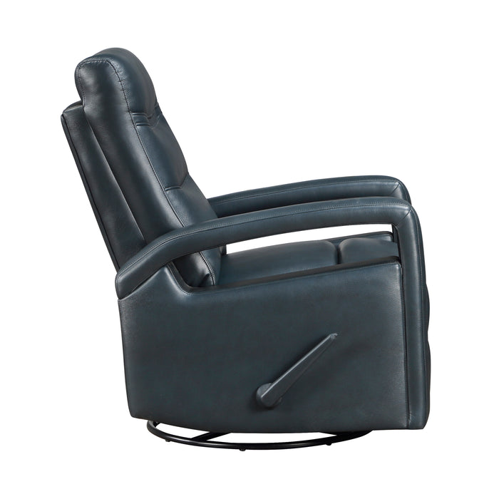 Camden Swivel Glider Reclining Chair in Blue - 9500NV-1 - FAMSA Furniture (TX)