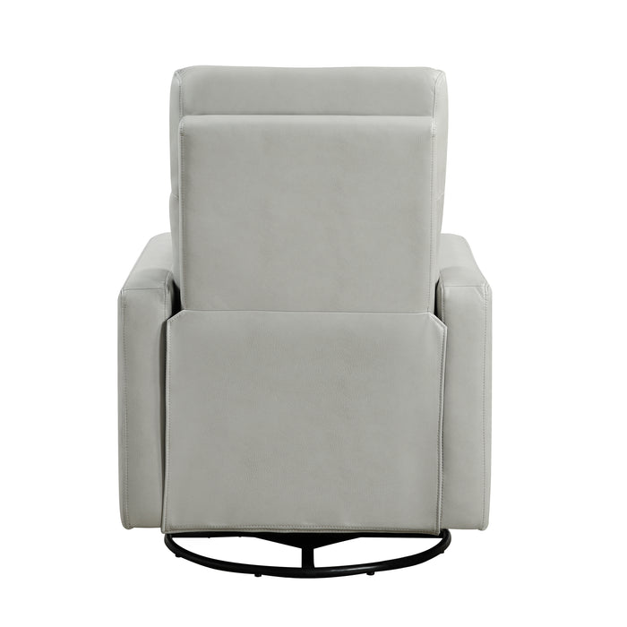 Olathe Swivel Glider Reclining Chair in Gray - 9504SM-1 - FAMSA Furniture (TX)