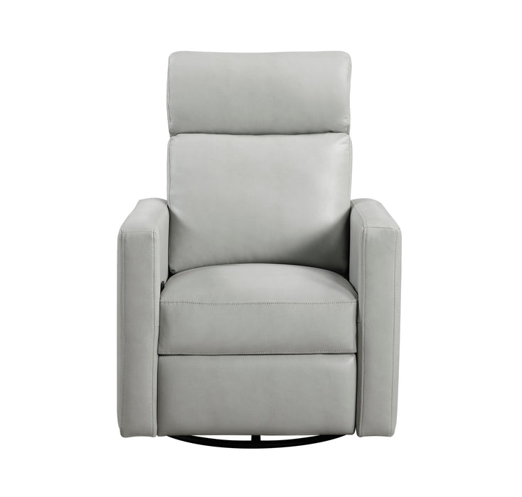 Olathe Swivel Glider Reclining Chair in Gray - 9504SM-1 - FAMSA Furniture (TX)