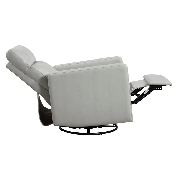 Olathe Swivel Glider Reclining Chair in Gray - 9504SM-1 - FAMSA Furniture (TX)