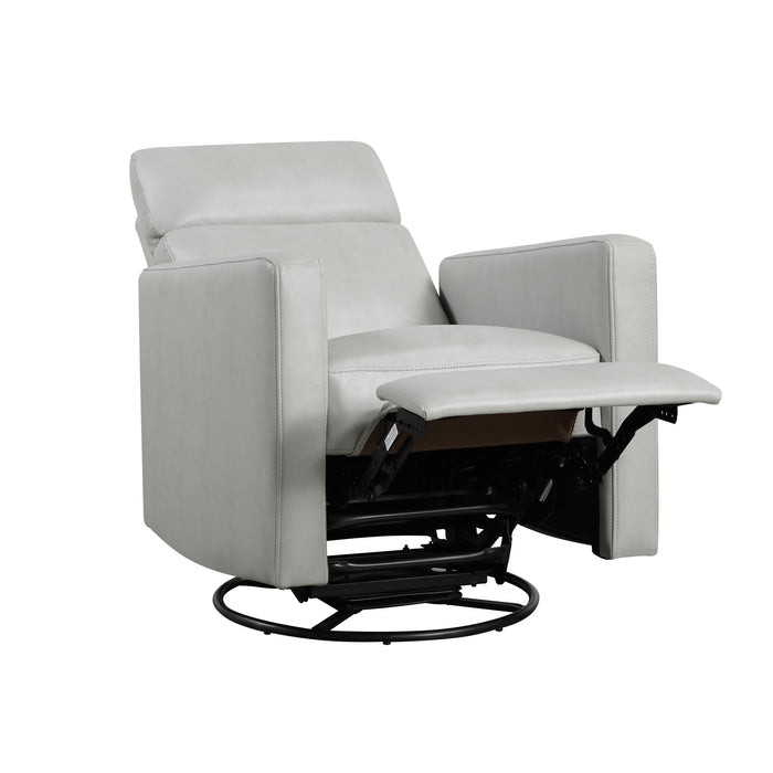 Olathe Swivel Glider Reclining Chair in Gray - 9504SM-1 - FAMSA Furniture (TX)