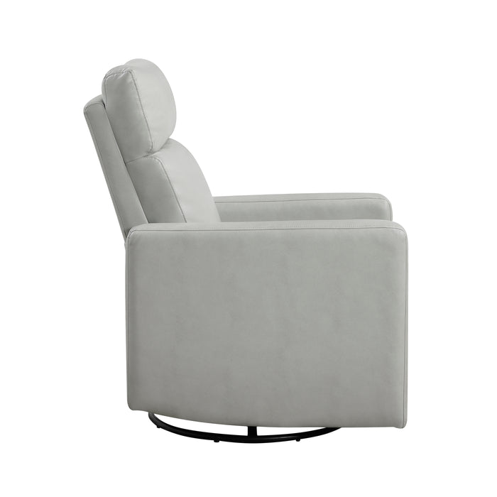 Olathe Swivel Glider Reclining Chair in Gray - 9504SM-1 - FAMSA Furniture (TX)