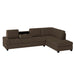 Maston 2-Piece Reversible Sectional with Drop-Down Cup Holders in Brown - 9507CHC*SC - FAMSA Furniture (TX)