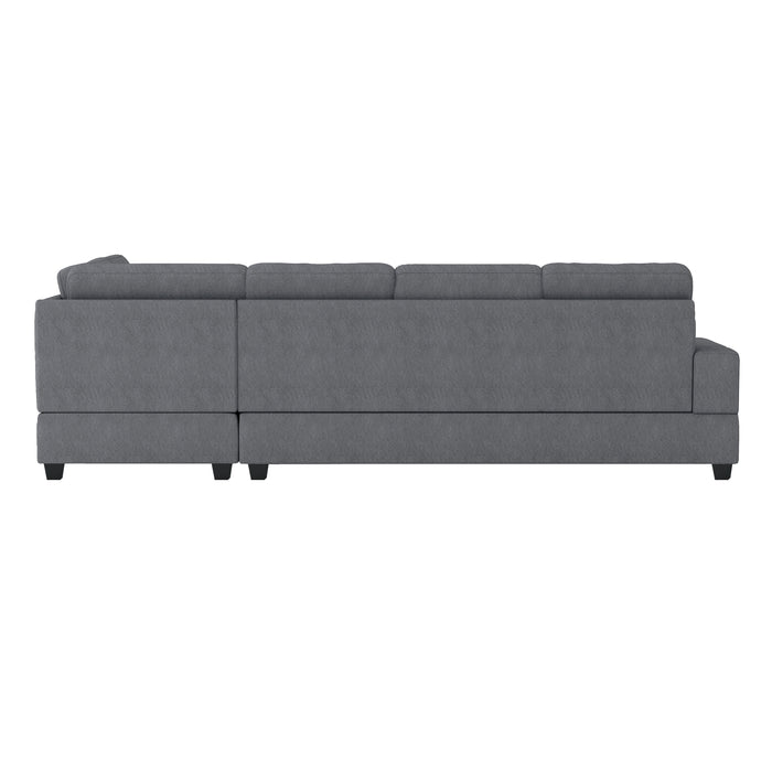 Maston 2-Piece Reversible Sectional with Drop-Down Cup Holders in Gray - 9507DGY*SC - FAMSA Furniture (TX)