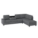 Maston 2-Piece Reversible Sectional with Drop-Down Cup Holders in Gray - 9507DGY*SC - FAMSA Furniture (TX)