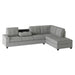 Maston 2-Piece Reversible Sectional with Drop-Down Cup Holders in Gray - 9507GRY*SC - FAMSA Furniture (TX)
