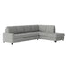 Maston 2-Piece Reversible Sectional with Drop-Down Cup Holders in Gray - 9507GRY*SC - FAMSA Furniture (TX)