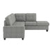 Maston 2-Piece Reversible Sectional with Drop-Down Cup Holders in Gray - 9507GRY*SC - FAMSA Furniture (TX)
