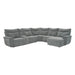 Tesoro 6-Piece Modular Power Reclining Sectional with Power Headrests, Right Chaise and USB Ports in Gray - 9509DG*6LRPWH5R - FAMSA Furniture (TX)