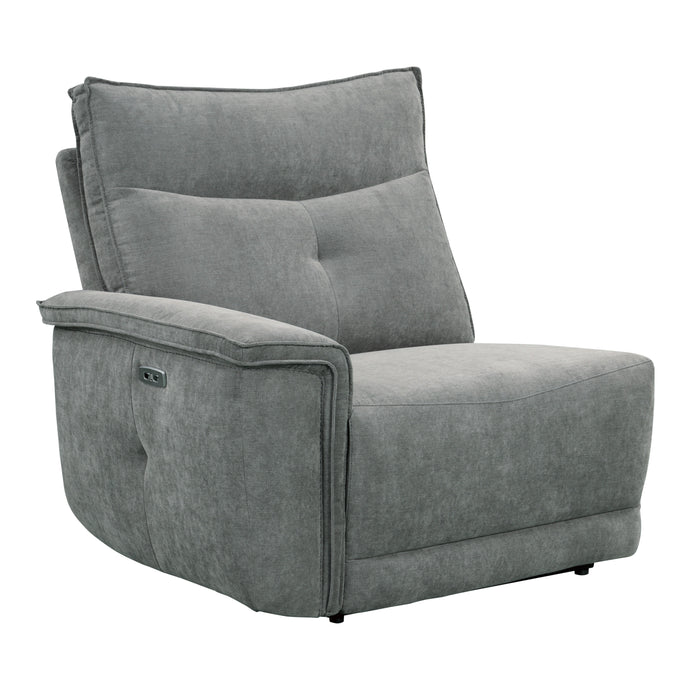 Tesoro (3)Power Double Reclining Loveseat with Center Console, Power Headrests and USB Ports in Gray - 9509DG-2CNPWH* - FAMSA Furniture (TX)