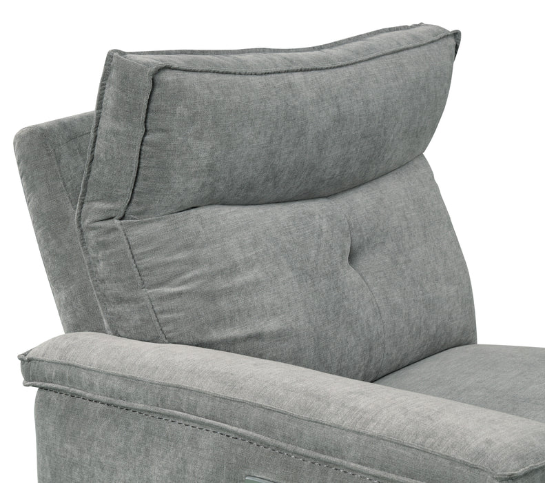 Tesoro 6-Piece Modular Power Reclining Sectional with Power Headrests and USB Ports in Gray - 9509DG*6LRRRPWH - FAMSA Furniture (TX)
