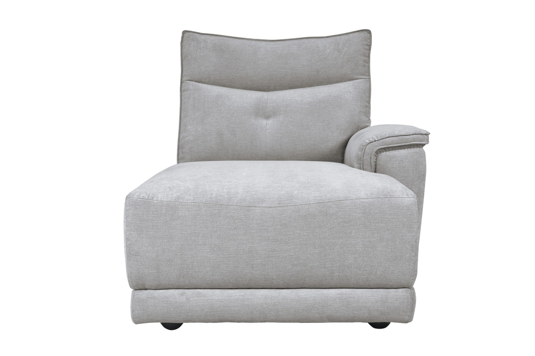 Tesoro 6-Piece Modular Power Reclining Sectional with Power Headrests, Right Chaise and USB Port in Gray - 9509MGY*6LRPWH5R - FAMSA Furniture (TX)