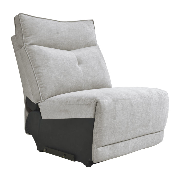 Tesoro 6-Piece Modular Power Reclining Sectional with Power Headrests and USB Ports in Gray - 9509MGY*6LRRRPWH - FAMSA Furniture (TX)