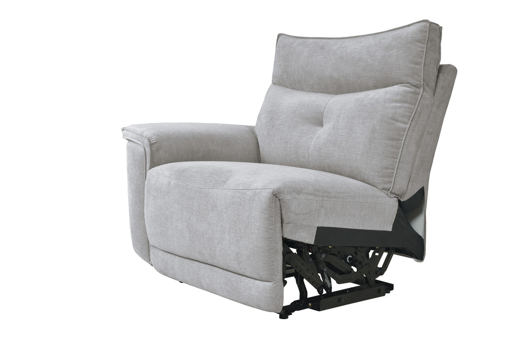 Tesoro 6-Piece Modular Power Reclining Sectional with Power Headrests, Right Chaise and USB Port in Gray - 9509MGY*6LRPWH5R - FAMSA Furniture (TX)