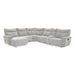 Tesoro 6-Piece Modular Reclining Sectional with Left Chaise in Gray - 9509MGY*65LRR - FAMSA Furniture (TX)