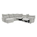 Tesoro 6-Piece Modular Reclining Sectional with Left Chaise in Gray - 9509MGY*65LRR - FAMSA Furniture (TX)