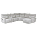 Tesoro 6-Piece Modular Reclining Sectional with Right Chaise in Gray - 9509MGY*6LR5R - FAMSA Furniture (TX)
